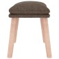 vidaXL Fußhocker Taupe 45x29,5x35 cm Stoff vidaXL Fußhocker Taupe 45x29,5x35 cm Stoff