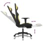 Gaming-Stuhl mit Massage & Fußstütze Schwarz und Hellgrün Stoff Gaming-Stuhl mit Massage & Fußstütze Schwarz und Hellgrün Stoff