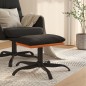 vidaXL Fußhocker Schwarz 60x60x36 cm Stoff und Kunstleder vidaXL Fußhocker Schwarz 60x60x36 cm Stoff und Kunstleder