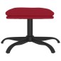 vidaXL Fußhocker Weinrot 60x60x36 cm Samt vidaXL Fußhocker Weinrot 60x60x36 cm Samt