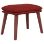 vidaXL Fußhocker Weinrot 45x29,5x35 cm Stoff vidaXL Fußhocker Weinrot 45x29,5x35 cm Stoff