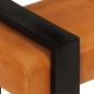 vidaXL Sitzbank Schwarz und Braun 110 cm Echtes Ziegenleder vidaXL Sitzbank Schwarz und Braun 110 cm Echtes Ziegenleder