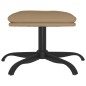 vidaXL Fußhocker Cappuccino-Braun 60x60x36 cm Kunstleder vidaXL Fußhocker Cappuccino-Braun 60x60x36 cm Kunstleder