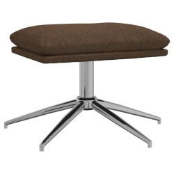vidaXL Fußhocker Braun 60x60x35 cm Stoff