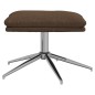 vidaXL Fußhocker Braun 60x60x35 cm Stoff vidaXL Fußhocker Braun 60x60x35 cm Stoff