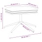 vidaXL Fußhocker Braun 60x60x35 cm Stoff vidaXL Fußhocker Braun 60x60x35 cm Stoff