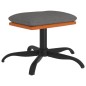 vidaXL Fußhocker Hellgrau 60x60x36 cm Stoff und Kunstleder vidaXL Fußhocker Hellgrau 60x60x36 cm Stoff und Kunstleder