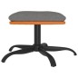 vidaXL Fußhocker Hellgrau 60x60x36 cm Stoff und Kunstleder vidaXL Fußhocker Hellgrau 60x60x36 cm Stoff und Kunstleder