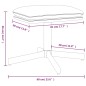 vidaXL Fußhocker Hellgrau 60x60x36 cm Samt vidaXL Fußhocker Hellgrau 60x60x36 cm Samt