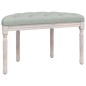 vidaXL Sitzbank Hellgrau 81,5x41x49 cm Samt vidaXL Sitzbank Hellgrau 81,5x41x49 cm Samt