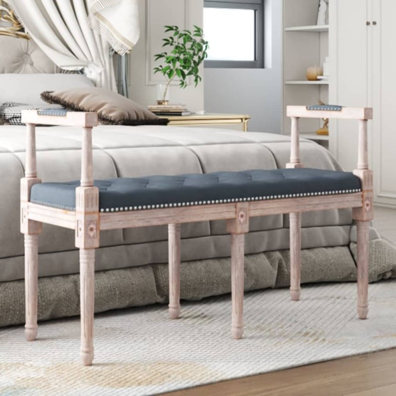 vidaXL Sitzbank Dunkelgrau 110x40x70 cm Samt vidaXL Sitzbank Dunkelgrau 110x40x70 cm Samt