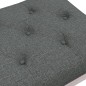 vidaXL Sitzbank Dunkelgrau 110x40x49 cm Stoff vidaXL Sitzbank Dunkelgrau 110x40x49 cm Stoff
