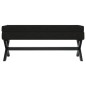 vidaXL Hocker mit Stauraum Schwarz 110x45x49 cm Samt vidaXL Hocker mit Stauraum Schwarz 110x45x49 cm Samt