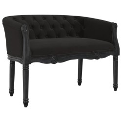 vidaXL Sitzbank Schwarz 98x56x69 cm Samt