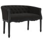 vidaXL Sitzbank Schwarz 98x56x69 cm Samt vidaXL Sitzbank Schwarz 98x56x69 cm Samt