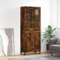 vidaXL Highboard Räuchereiche 69,5x34x180 cm Holzwerkstoff vidaXL Highboard Räuchereiche 69,5x34x180 cm Holzwerkstoff