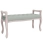 vidaXL Sitzbank Hellgrau 110x45x60 cm Samt vidaXL Sitzbank Hellgrau 110x45x60 cm Samt