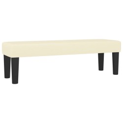 vidaXL Sitzbank Creme 100x30x30 cm Kunstleder