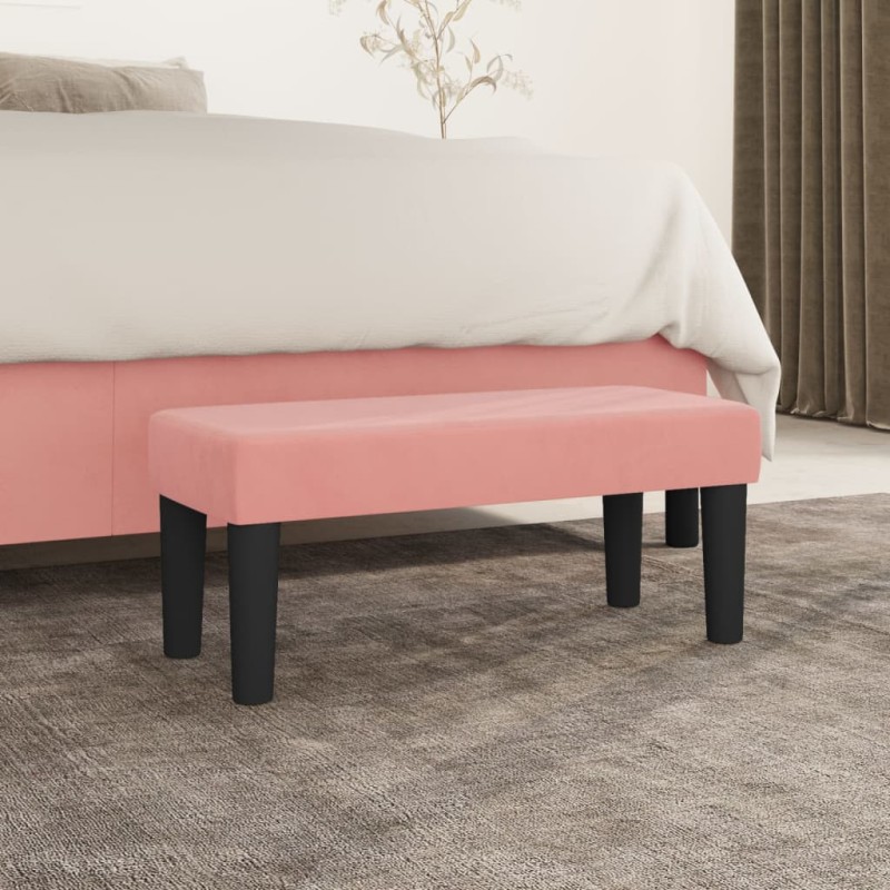 vidaXL Sitzbank Rosa 70x30x30 cm Samt vidaXL Sitzbank Rosa 70x30x30 cm Samt