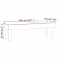 vidaXL Sitzbank Dunkelbraun 100x30x30 cm Stoff vidaXL Sitzbank Dunkelbraun 100x30x30 cm Stoff