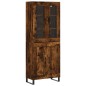 vidaXL Highboard Räuchereiche 69,5x34x180 cm Holzwerkstoff vidaXL Highboard Räuchereiche 69,5x34x180 cm Holzwerkstoff