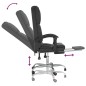 vidaXL Bürostuhl mit Massagefunktion Schwarz Kunstleder vidaXL Bürostuhl mit Massagefunktion Schwarz Kunstleder
