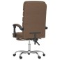 vidaXL Bürostuhl mit Massagefunktion Braun Stoff vidaXL Bürostuhl mit Massagefunktion Braun Stoff