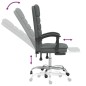 vidaXL Bürostuhl mit Massagefunktion Dunkelgrau Stoff vidaXL Bürostuhl mit Massagefunktion Dunkelgrau Stoff