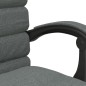vidaXL Bürostuhl mit Massagefunktion Dunkelgrau Stoff vidaXL Bürostuhl mit Massagefunktion Dunkelgrau Stoff