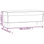 vidaXL Sitzbank Cappuccino-Braun 100x35x41 cm Kunstleder vidaXL Sitzbank Cappuccino-Braun 100x35x41 cm Kunstleder