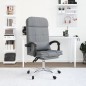 vidaXL Bürostuhl mit Massagefunktion Hellgrau Stoff vidaXL Bürostuhl mit Massagefunktion Hellgrau Stoff