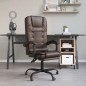 vidaXL Bürostuhl mit Massagefunktion Braun Kunstleder vidaXL Bürostuhl mit Massagefunktion Braun Kunstleder
