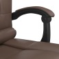 vidaXL Bürostuhl mit Massagefunktion Braun Kunstleder vidaXL Bürostuhl mit Massagefunktion Braun Kunstleder