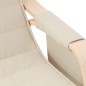 vidaXL Schaukelstuhl Creme Stoff vidaXL Schaukelstuhl Creme Stoff