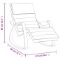 vidaXL Schaukelstuhl Creme Stoff vidaXL Schaukelstuhl Creme Stoff