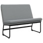 vidaXL Sitzbank Hellgrau 100x75x76 cm Stoff vidaXL Sitzbank Hellgrau 100x75x76 cm Stoff