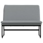 vidaXL Sitzbank Hellgrau 100x75x76 cm Stoff vidaXL Sitzbank Hellgrau 100x75x76 cm Stoff