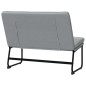 vidaXL Sitzbank Hellgrau 100x75x76 cm Stoff vidaXL Sitzbank Hellgrau 100x75x76 cm Stoff