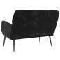 vidaXL Sitzbank Schwarz 108x79x79 cm Samt vidaXL Sitzbank Schwarz 108x79x79 cm Samt
