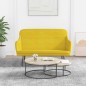 vidaXL Sitzbank Gelb 110x76x80 cm Samt vidaXL Sitzbank Gelb 110x76x80 cm Samt