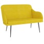 vidaXL Sitzbank Gelb 110x76x80 cm Samt vidaXL Sitzbank Gelb 110x76x80 cm Samt