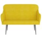 vidaXL Sitzbank Gelb 110x76x80 cm Samt vidaXL Sitzbank Gelb 110x76x80 cm Samt