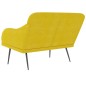 vidaXL Sitzbank Gelb 110x76x80 cm Samt vidaXL Sitzbank Gelb 110x76x80 cm Samt
