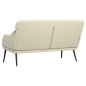 vidaXL Sitzbank Creme 110x76x80 cm Kunstleder vidaXL Sitzbank Creme 110x76x80 cm Kunstleder