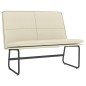 vidaXL Sitzbank Creme 100x75x76 cm Kunstleder vidaXL Sitzbank Creme 100x75x76 cm Kunstleder