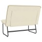 vidaXL Sitzbank Creme 100x75x76 cm Kunstleder vidaXL Sitzbank Creme 100x75x76 cm Kunstleder