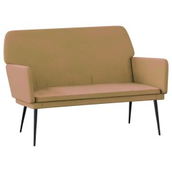 vidaXL Sitzbank Braun 108x79x79 cm Samt