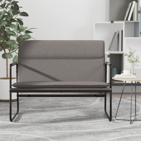 vidaXL Sitzbank Taupe 100x64x80 cm Stoff