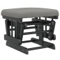 vidaXL Schaukelsessel mit Hocker Gleitend Hellgrau Stoff vidaXL Schaukelsessel mit Hocker Gleitend Hellgrau Stoff