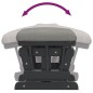 vidaXL Schaukelsessel mit Hocker Gleitend Hellgrau Stoff vidaXL Schaukelsessel mit Hocker Gleitend Hellgrau Stoff